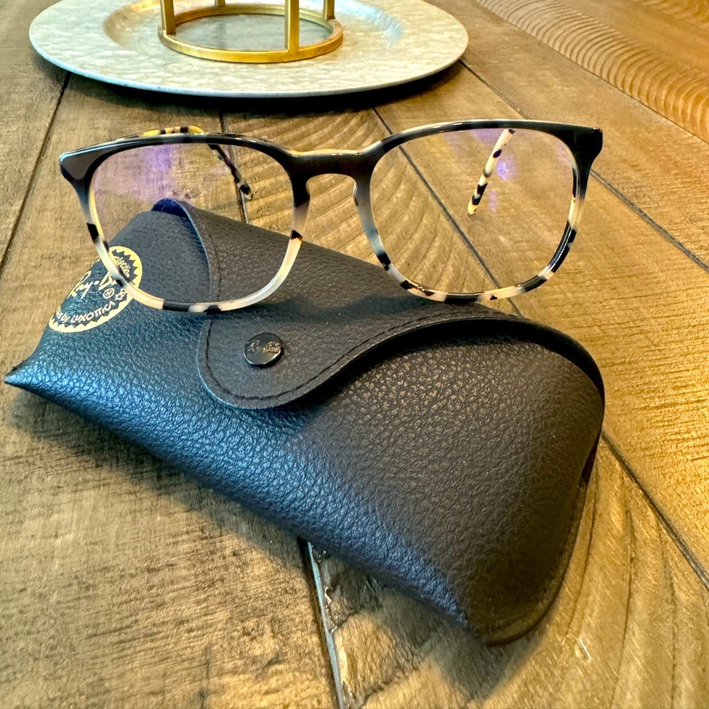 Ray-Ban Cheetah Print Frames & RX Lenses.